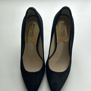 Michael Michael Kors black suede pumps
